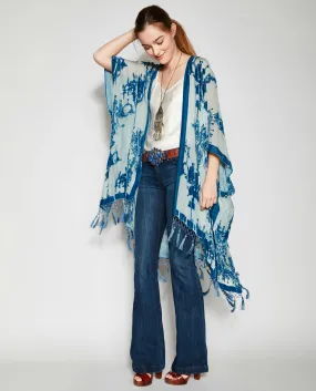 BOHEMIAN CHANDELIER KIMONO IN SKY