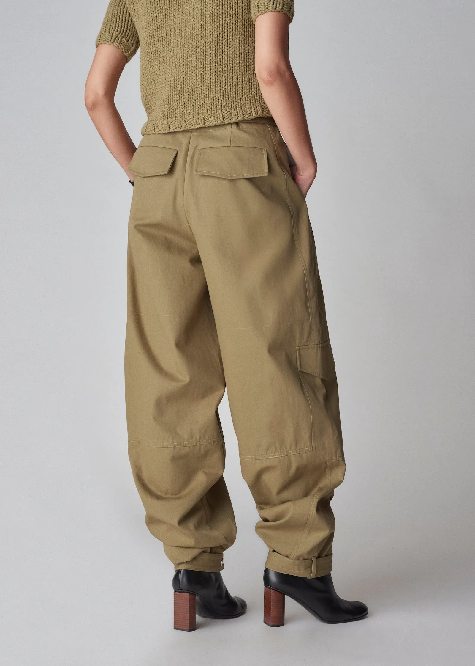 Cargo Pant in Cotton Canvas - Sage