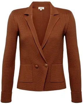 Chocolate Knit Sofia Blazer