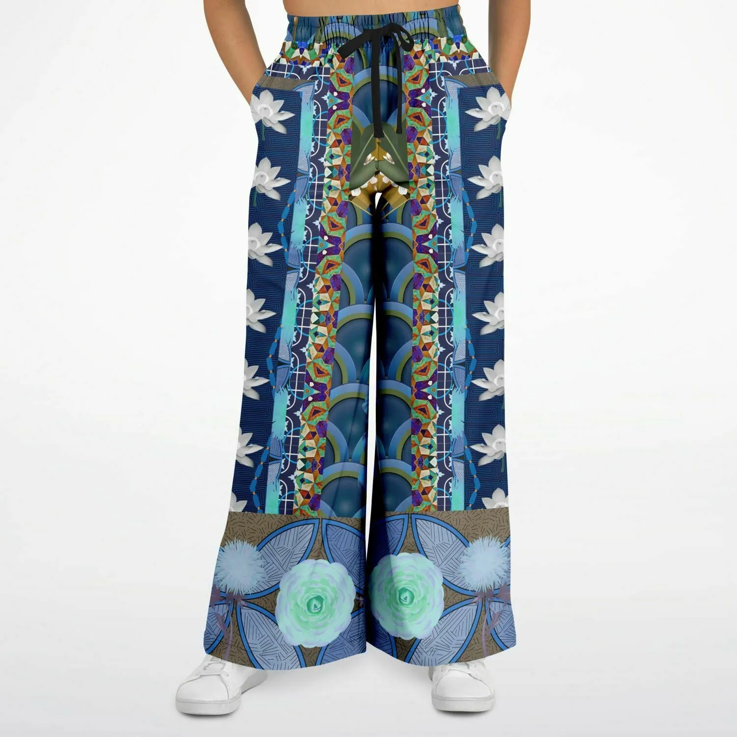 Dahlia Lama Eco-Poly Stretchy Phat Bellbottoms