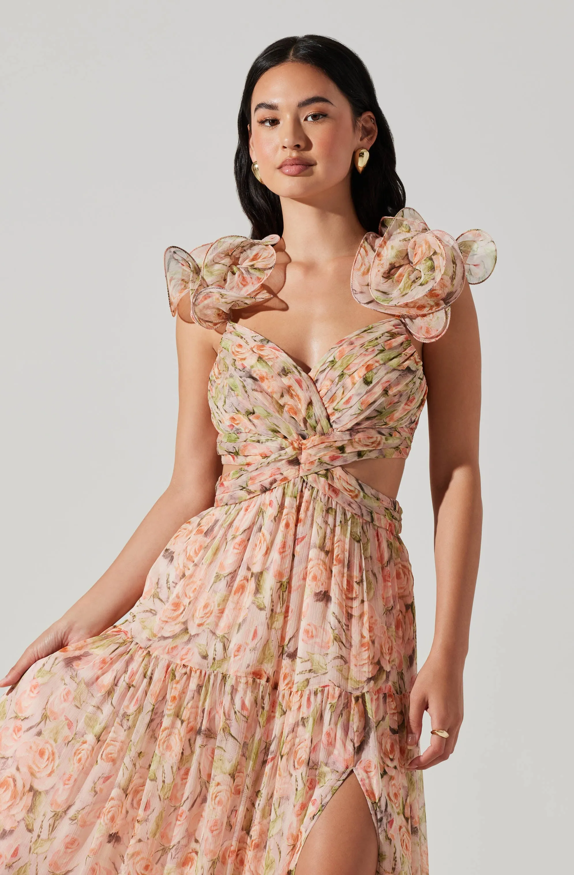 Fritillaria Floral Maxi Dress