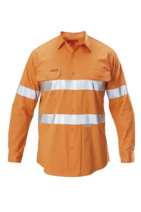 Hard Yakka Long Sleeve 3M Taped Hi Vis Shirt Y07996