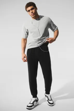 Micro Waffle Fast Break Jogger - Black