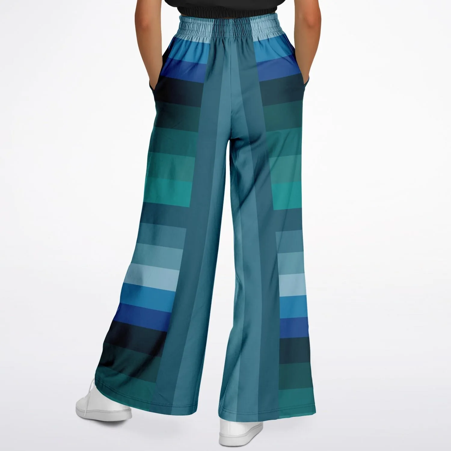 Mykonos Striped Variety Eco-Poly Stretchy Phat Bellbottoms