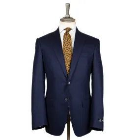 Navy-Blue Twill REDA Wool Blazer Jacket