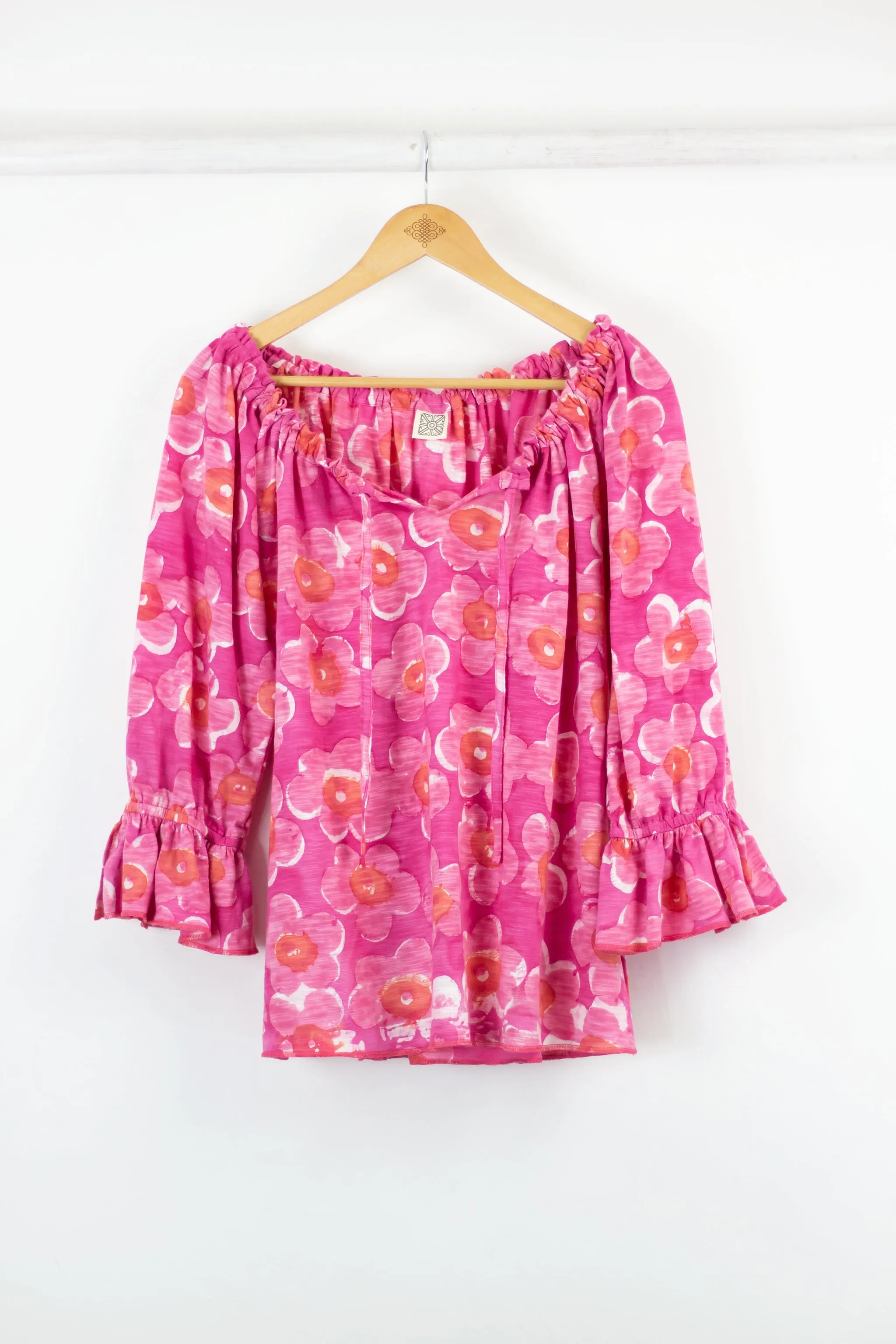 Peasant Blouse - Lantana Pink