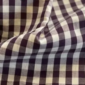 Plum/White | 1/4" Check Shirting - SKU 7086A #S191