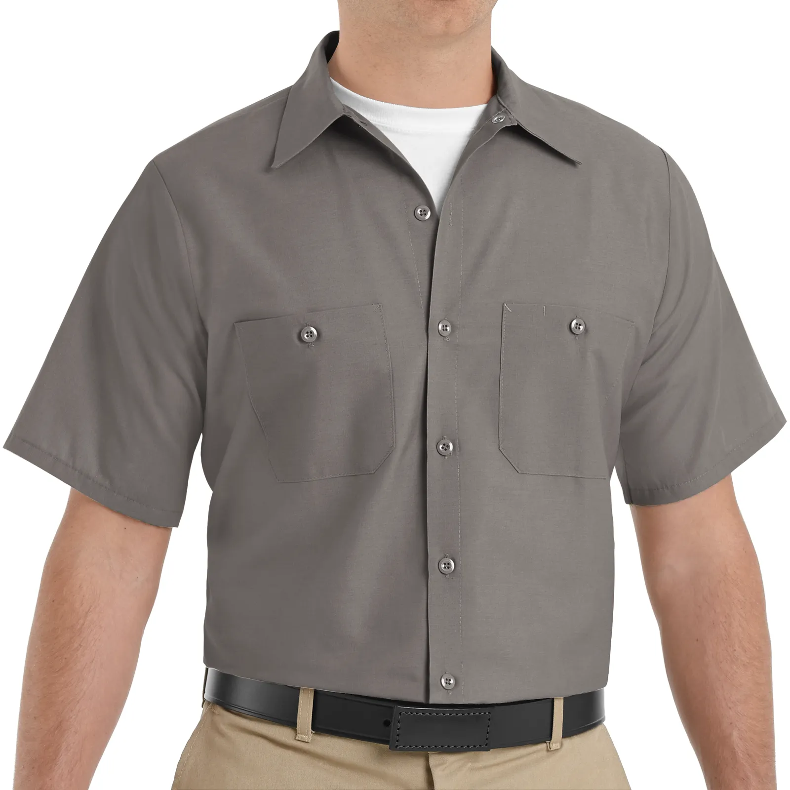 Red Kap Men's Industrial Short Sleeve Work Shirt