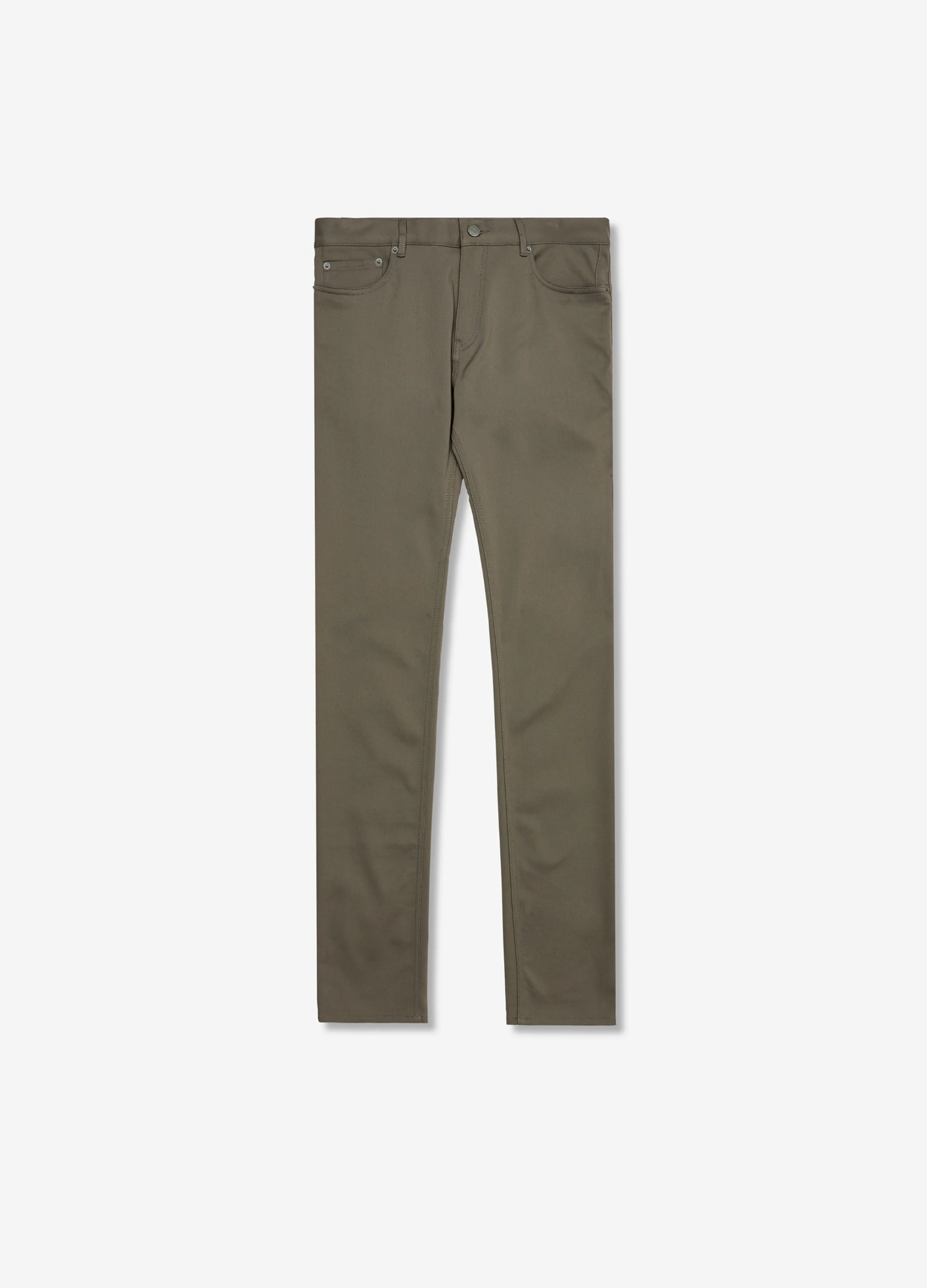 Slim Fit Tech Cotton Stretch Jeans Khaki