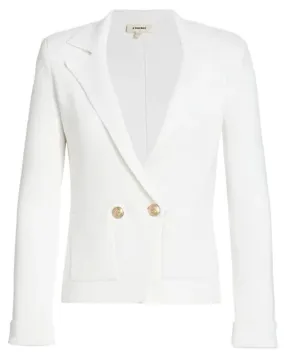 White Sofia Knit Blazer