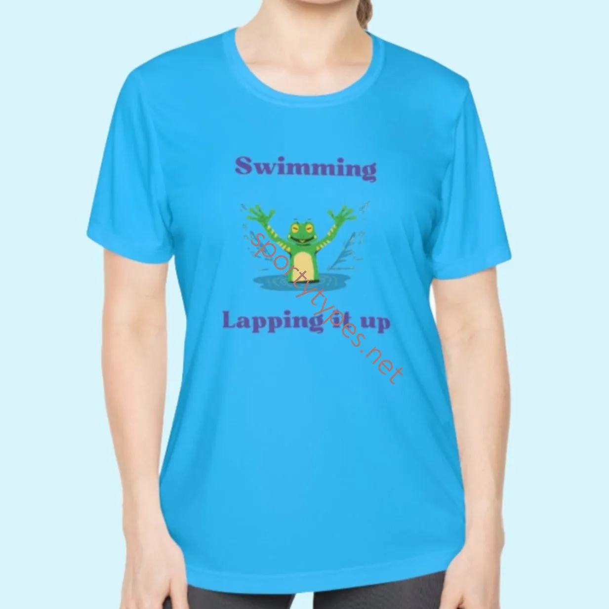 Women's Swim Lapping Moisture Wicking Tee