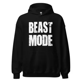 Workout Hoodie Beast Mode Midweight Blended Cotton Unisex Pullover